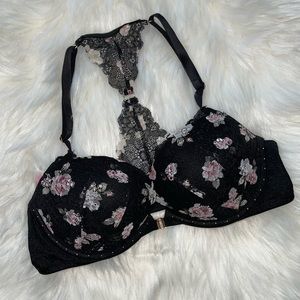 PINK Victoria’s Secret floral racer back bra